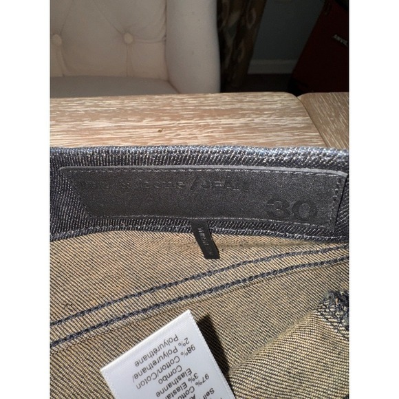 Rag & Bone Leather‎ Coated Skinny Jeans Dark Wash Denim Pants Size 30 - Picture 7 of 13